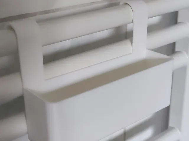 Bathroom heater shelves