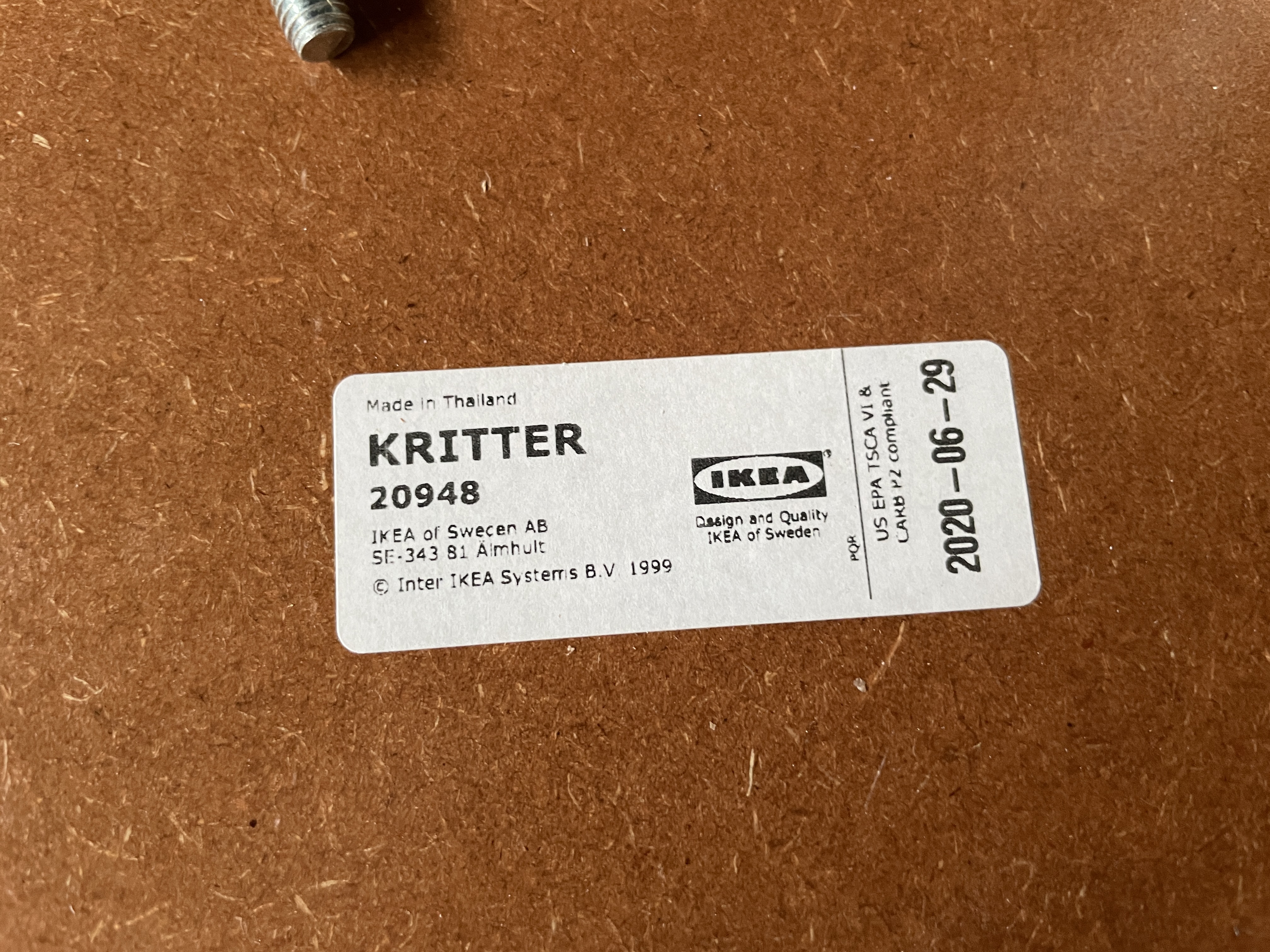 Miniatura 3 do modelo 3D IKEA Kritter table corner block