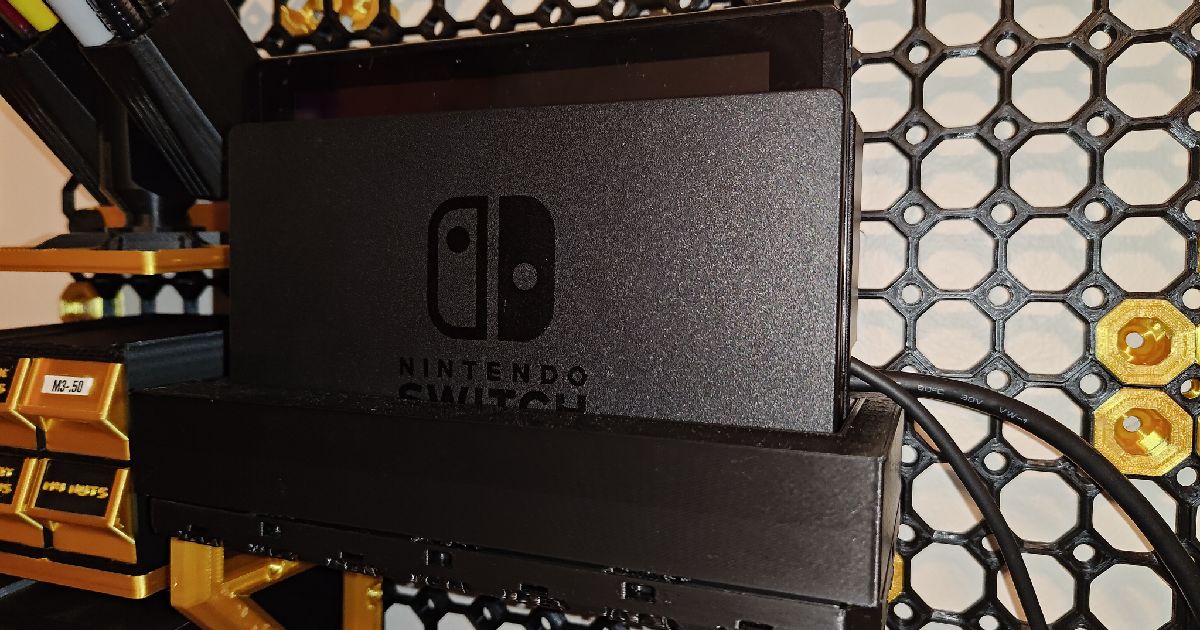 4X2 Multigrid Multiboard Nintendo Switch Dock Holder by SirSlaughter