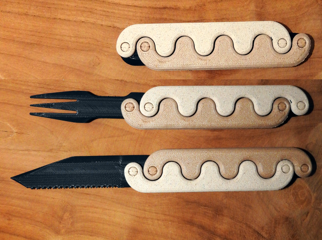 Miniatura 3 do modelo 3D Knife and Fork Sidewinder