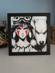 Hueforge Princess Mononoke