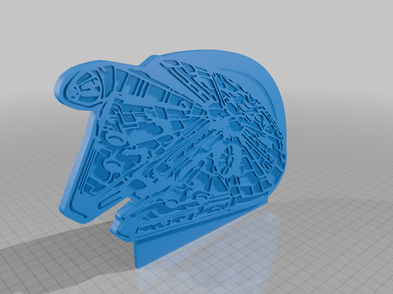 Miniatura 3 do modelo 3D Millenium Falcon stand