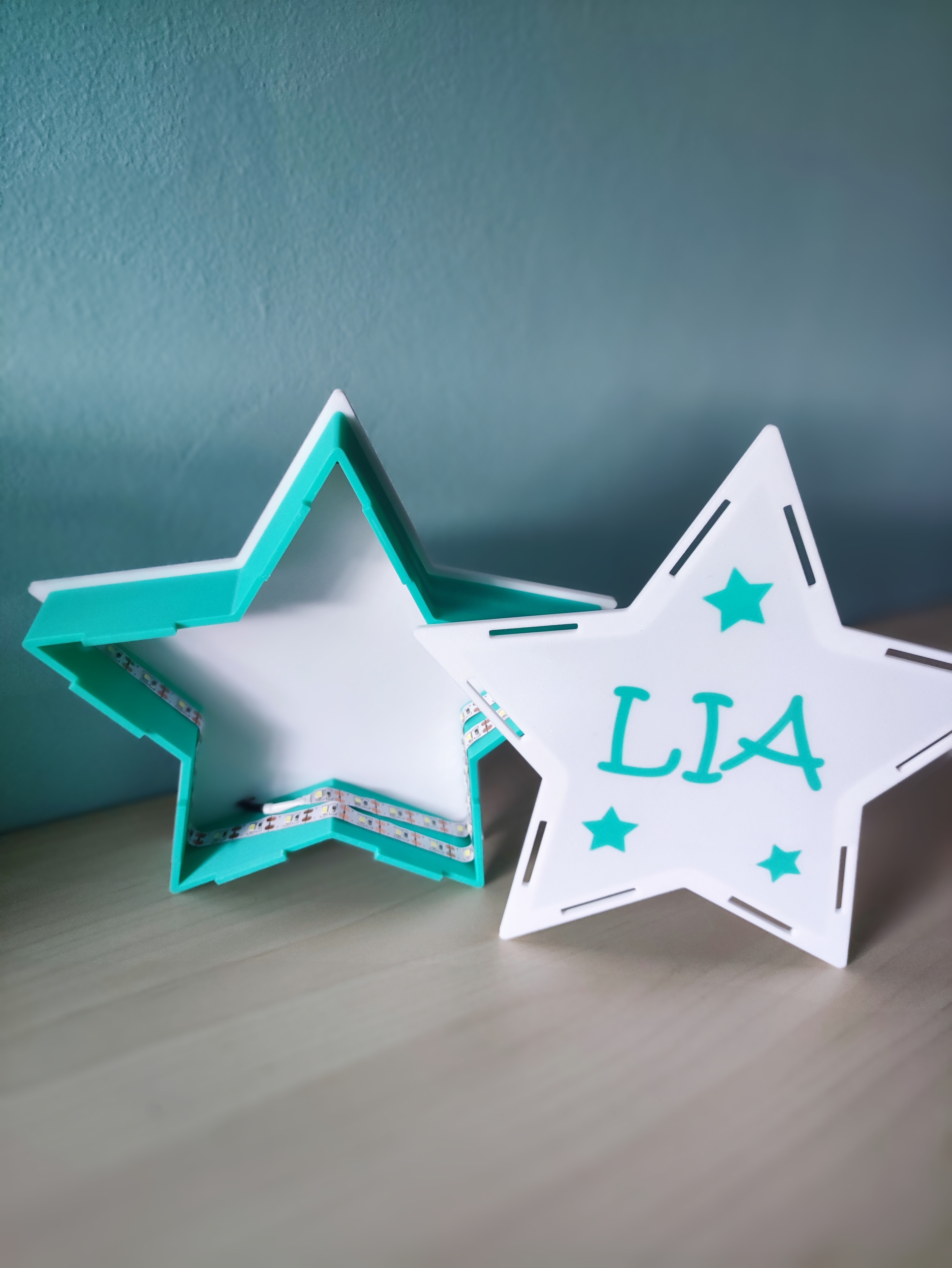Miniatura 2 do modelo 3D Customizable star lamp