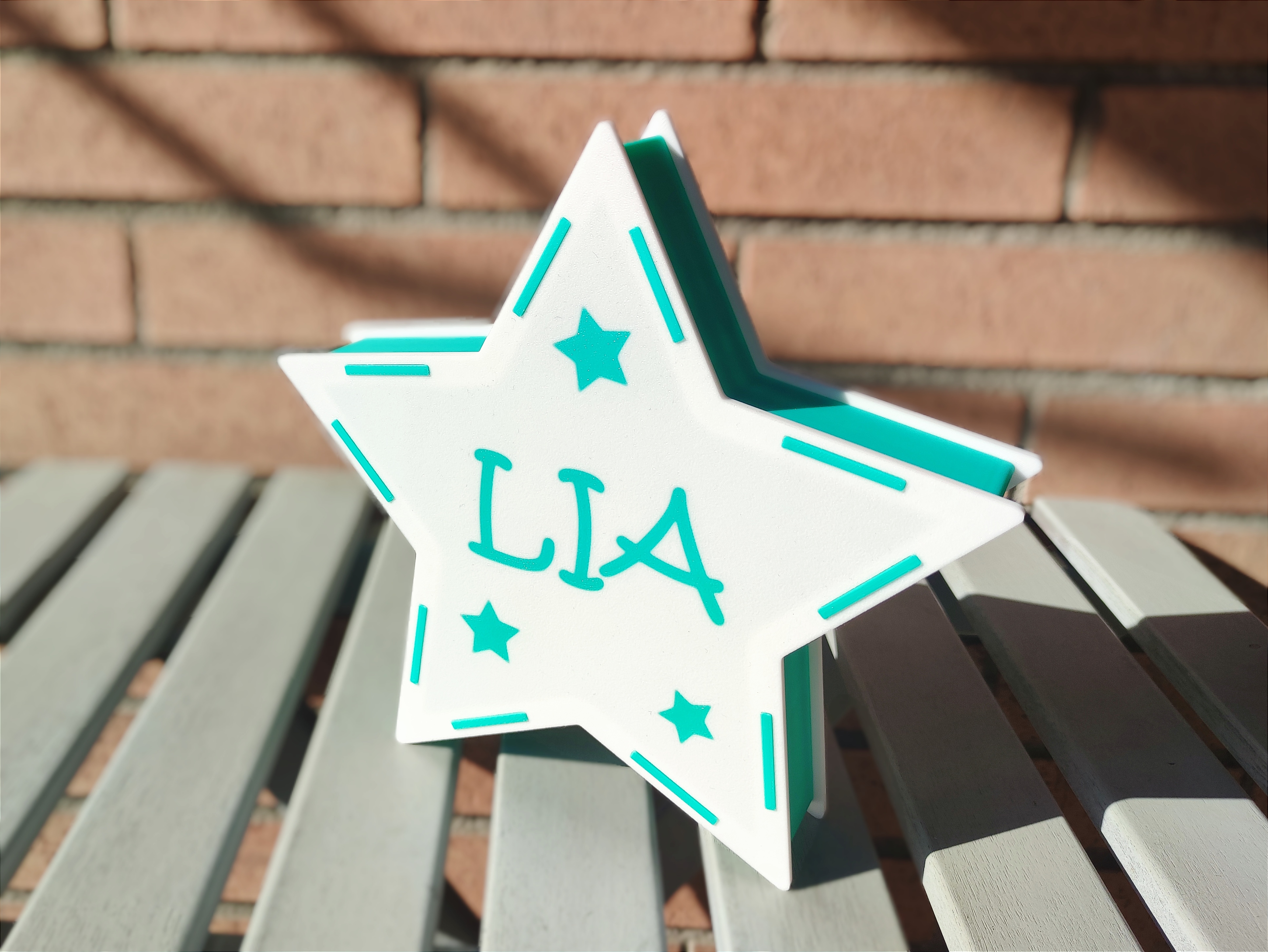 Miniatura 3 do modelo 3D Customizable star lamp