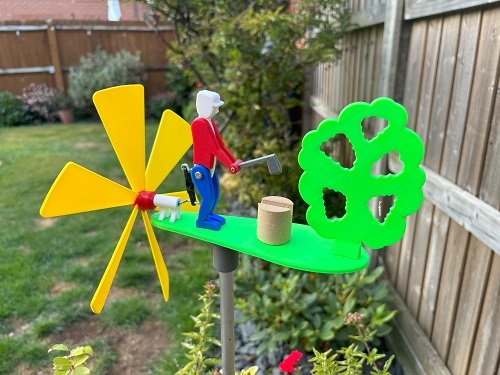 Wood Cutter Windmill