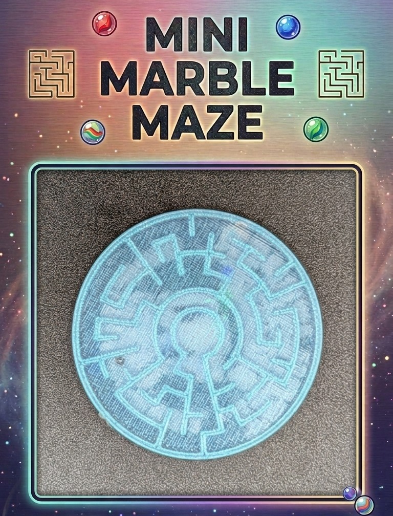 Mini Marble Maze Maker (MakerChip Sized!)
