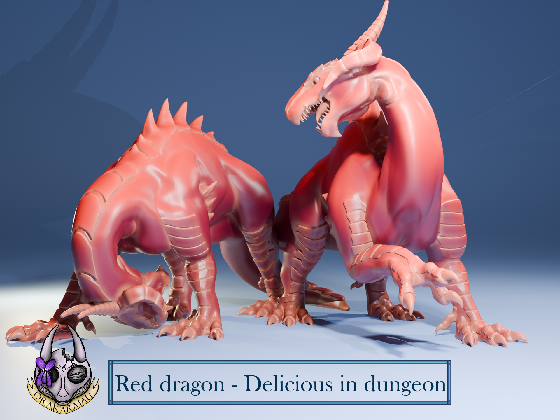 Dungeon Menshi (Delicious in dungeon) Fanart Red dragon