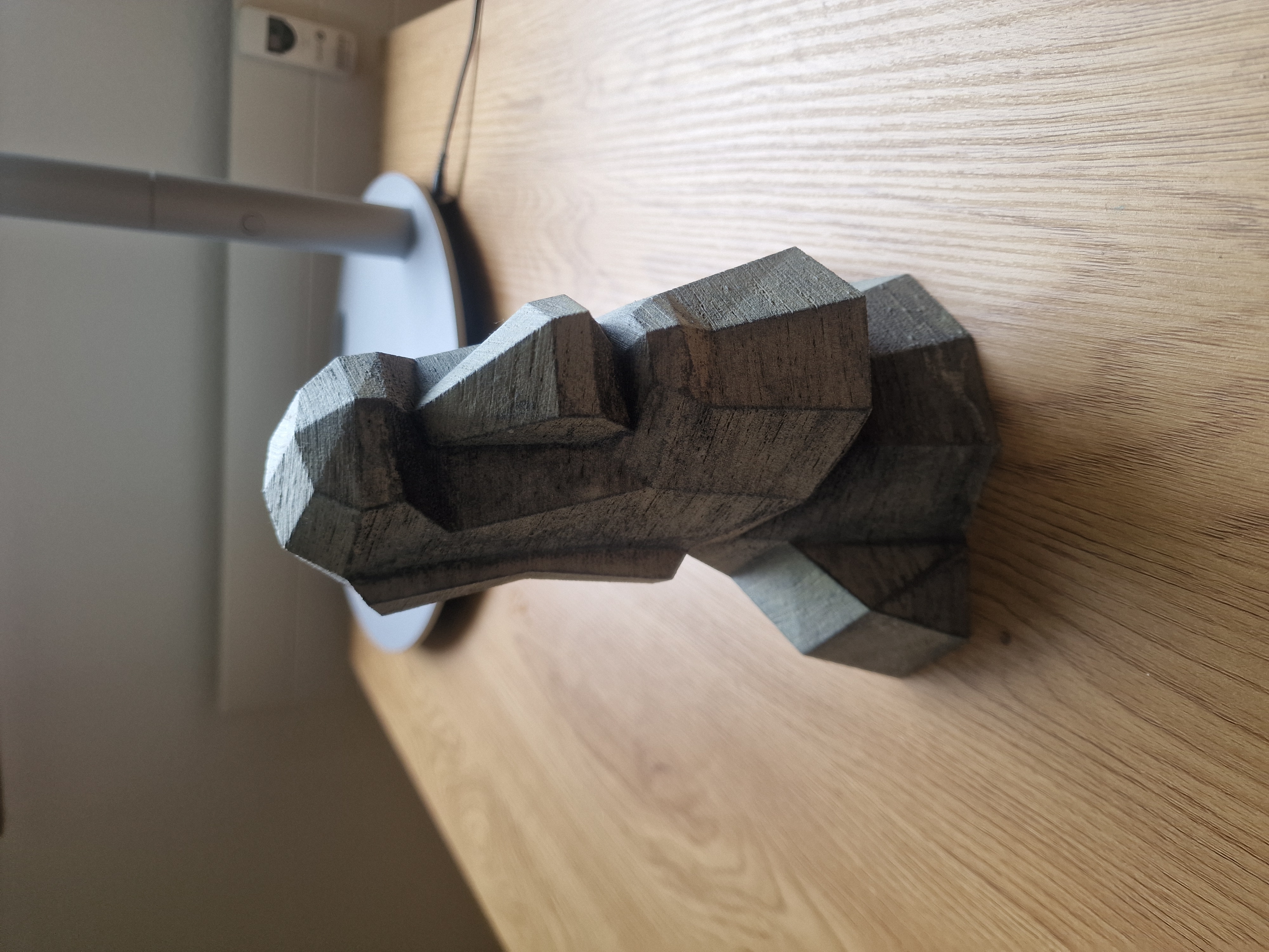 low poly Moai