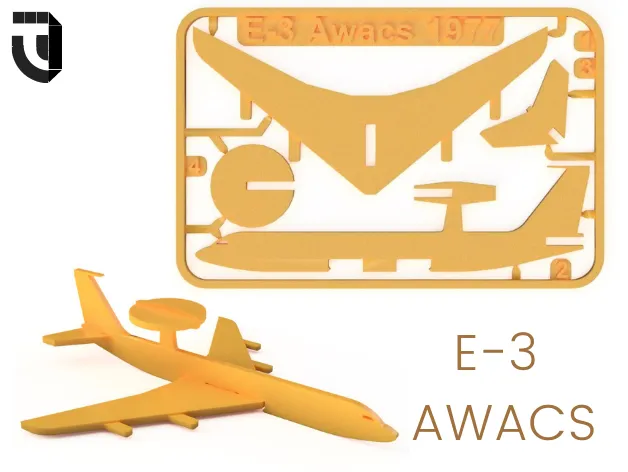 E3 Awacs kit card Famous Planes