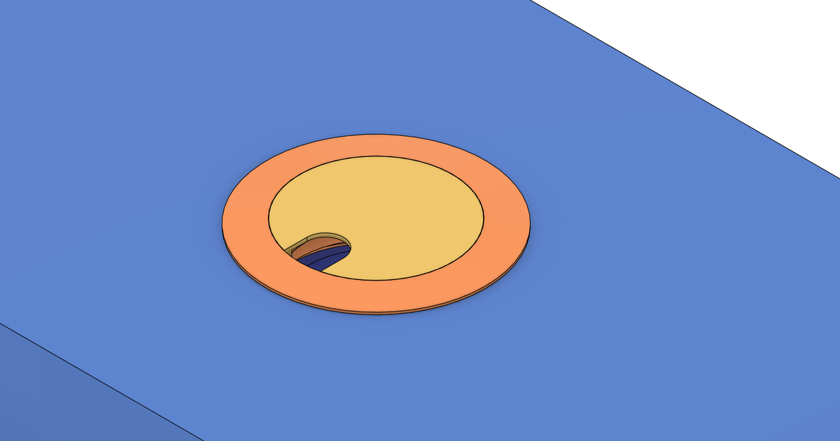 DIY Desk Grommet by Celta Download free STL model