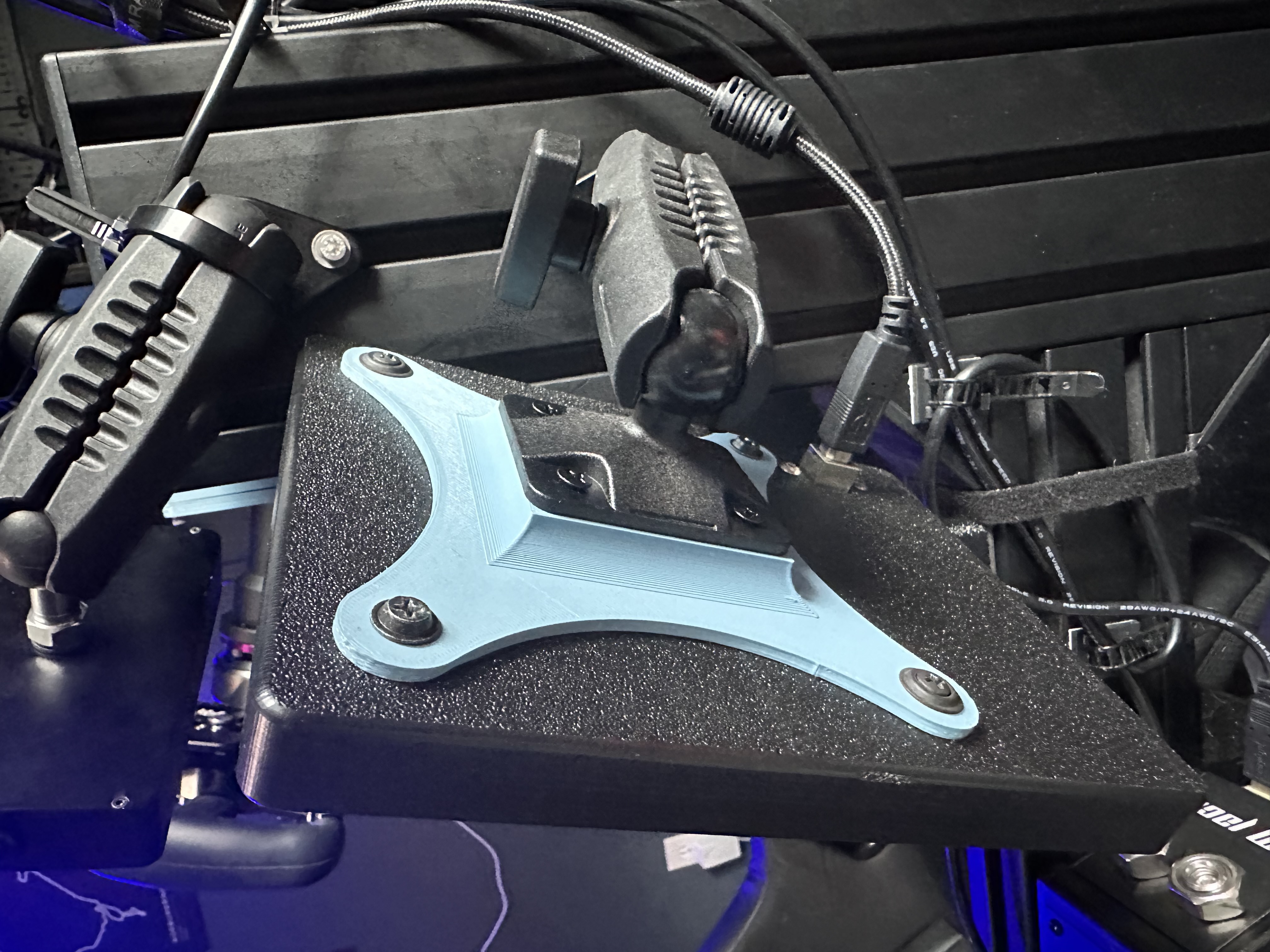 VESA 100 to AMPS Plate for Ball "B" Mounts