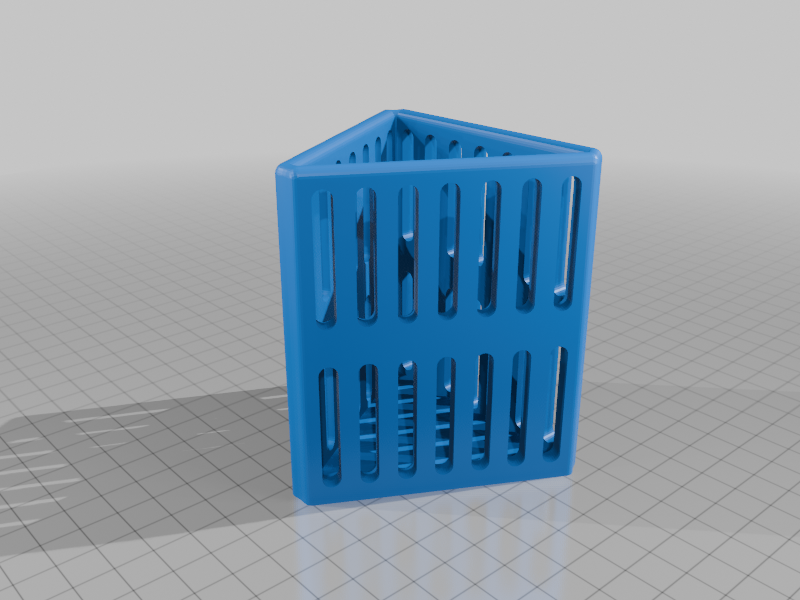 Miniatura 2 do modelo 3D Triangular Pen pot