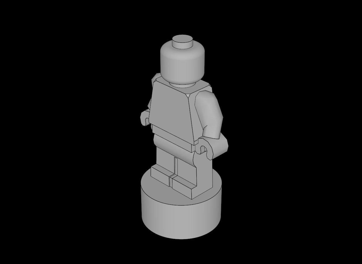 Lego Compatible (90398.dat) Minifig Statuette