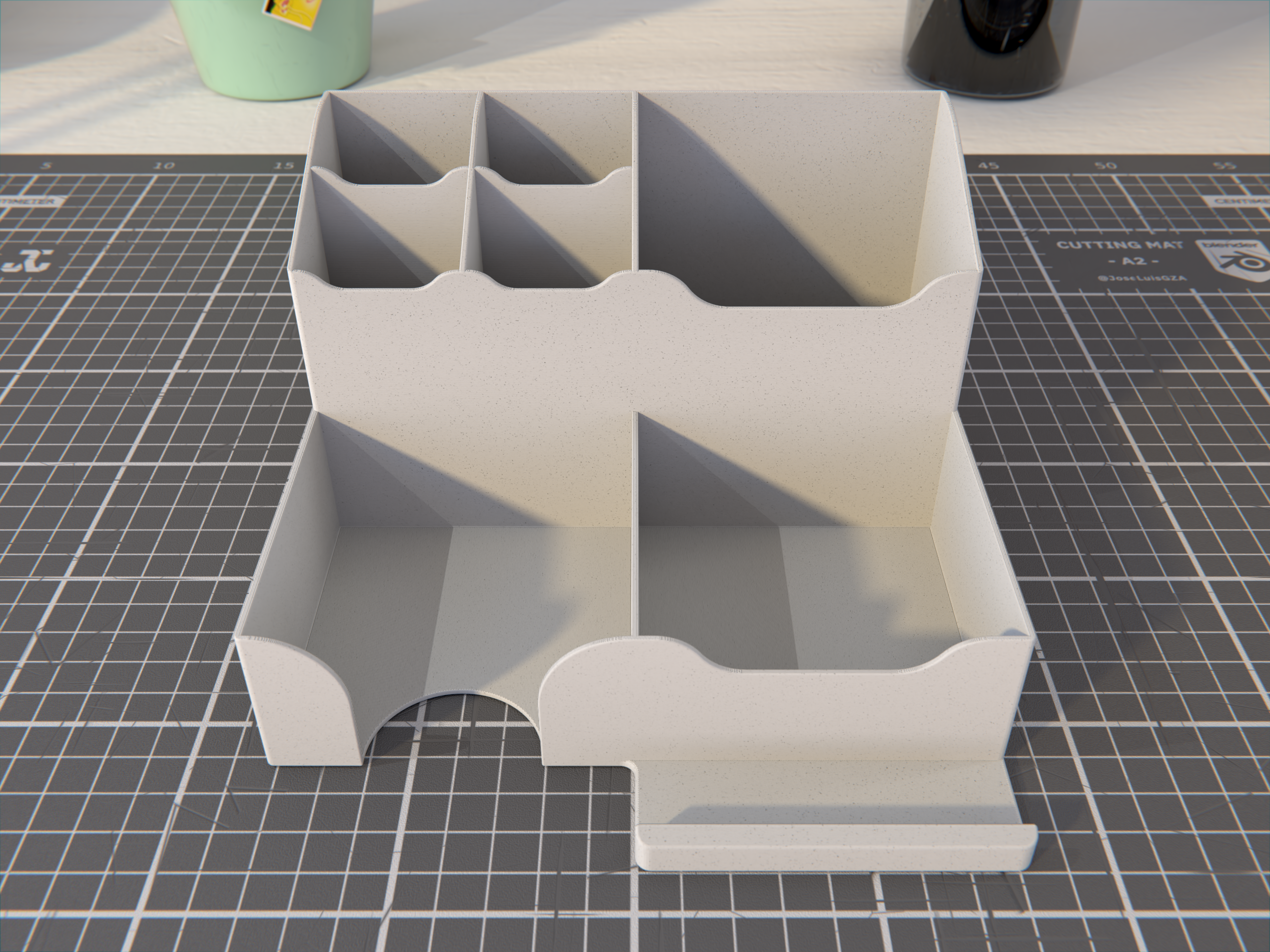 Desk Organizer with Phone Stand
