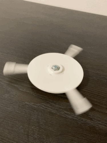 Universal rotating platform for Garden Wind Spinners, no support
