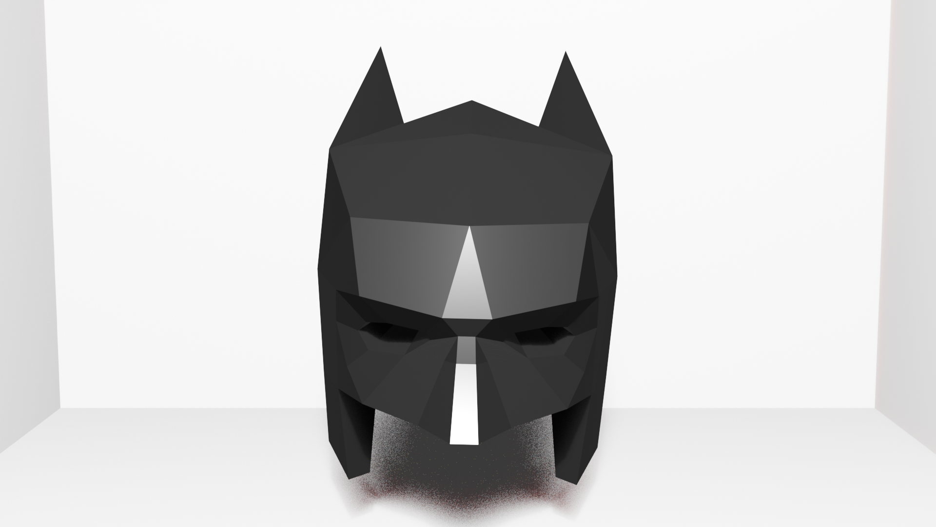 Batman Mask Low Poly (Keychain) by Leo_Careca | Download free STL model