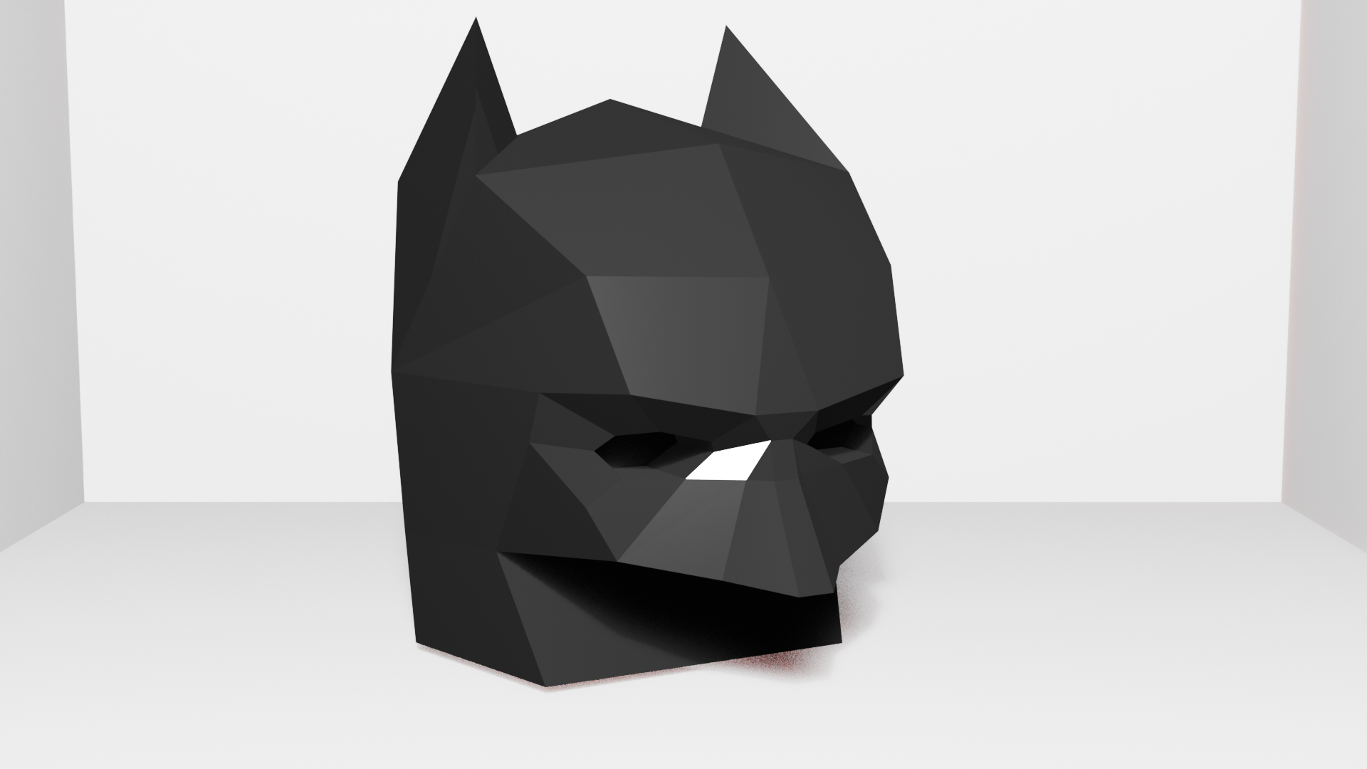 Batman Mask Low Poly (Keychain) by Leo_Careca | Download free STL model