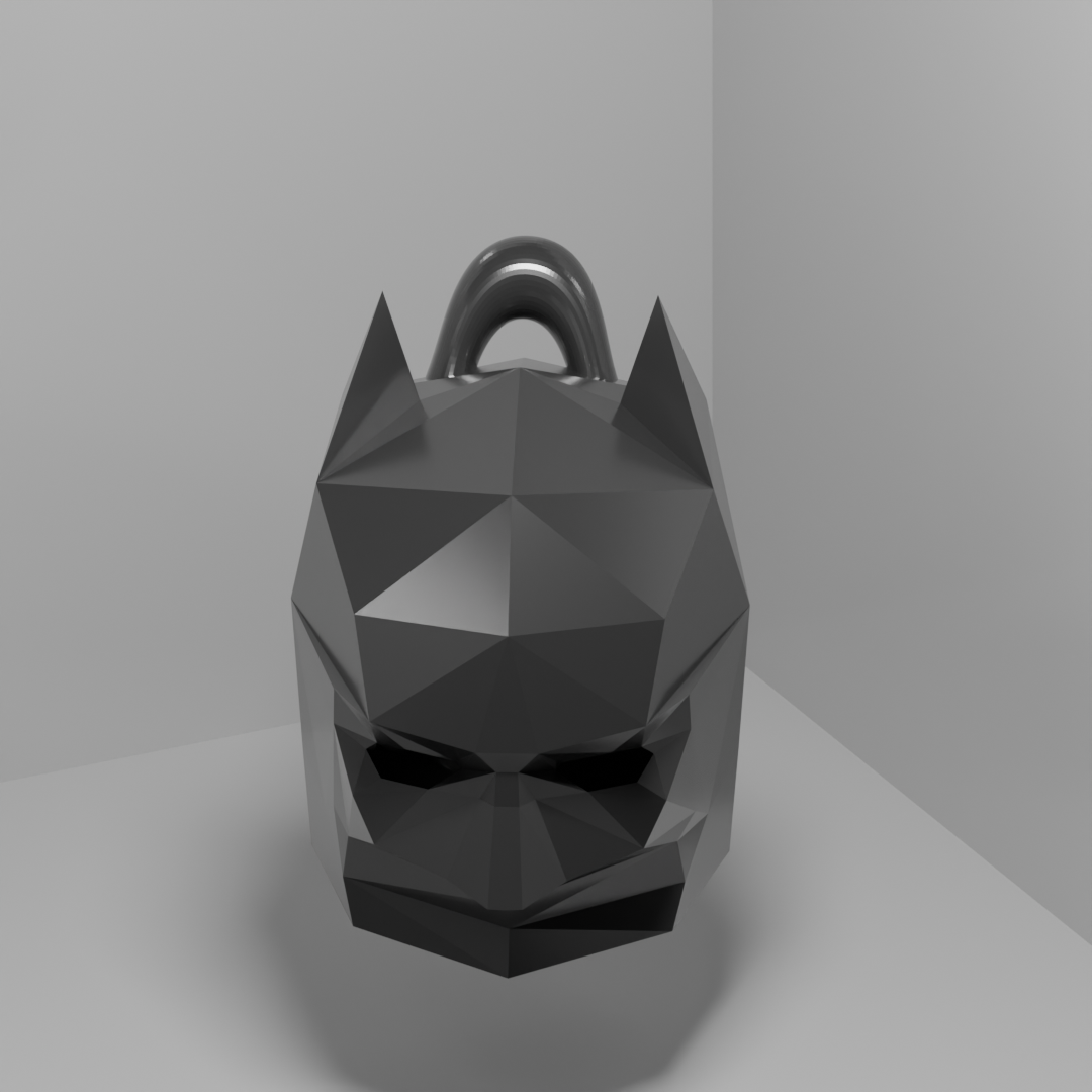 Batman Mask Low Poly (Keychain) — miniatura 5