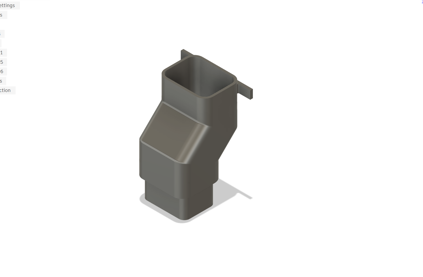 3x4 Downspout Gutter Offset — miniatura 2