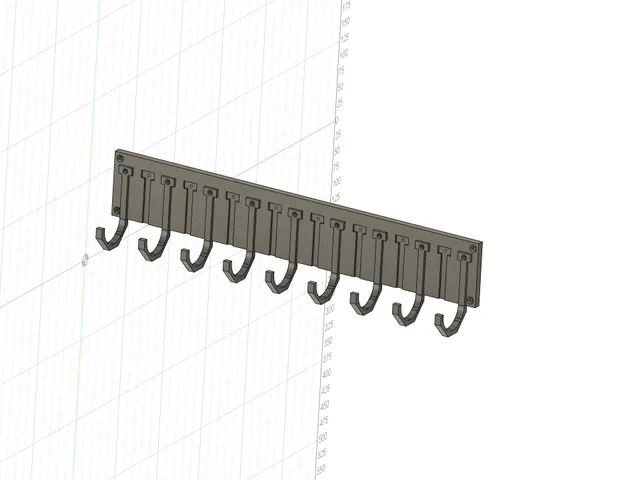 Adjustable Hook Rack