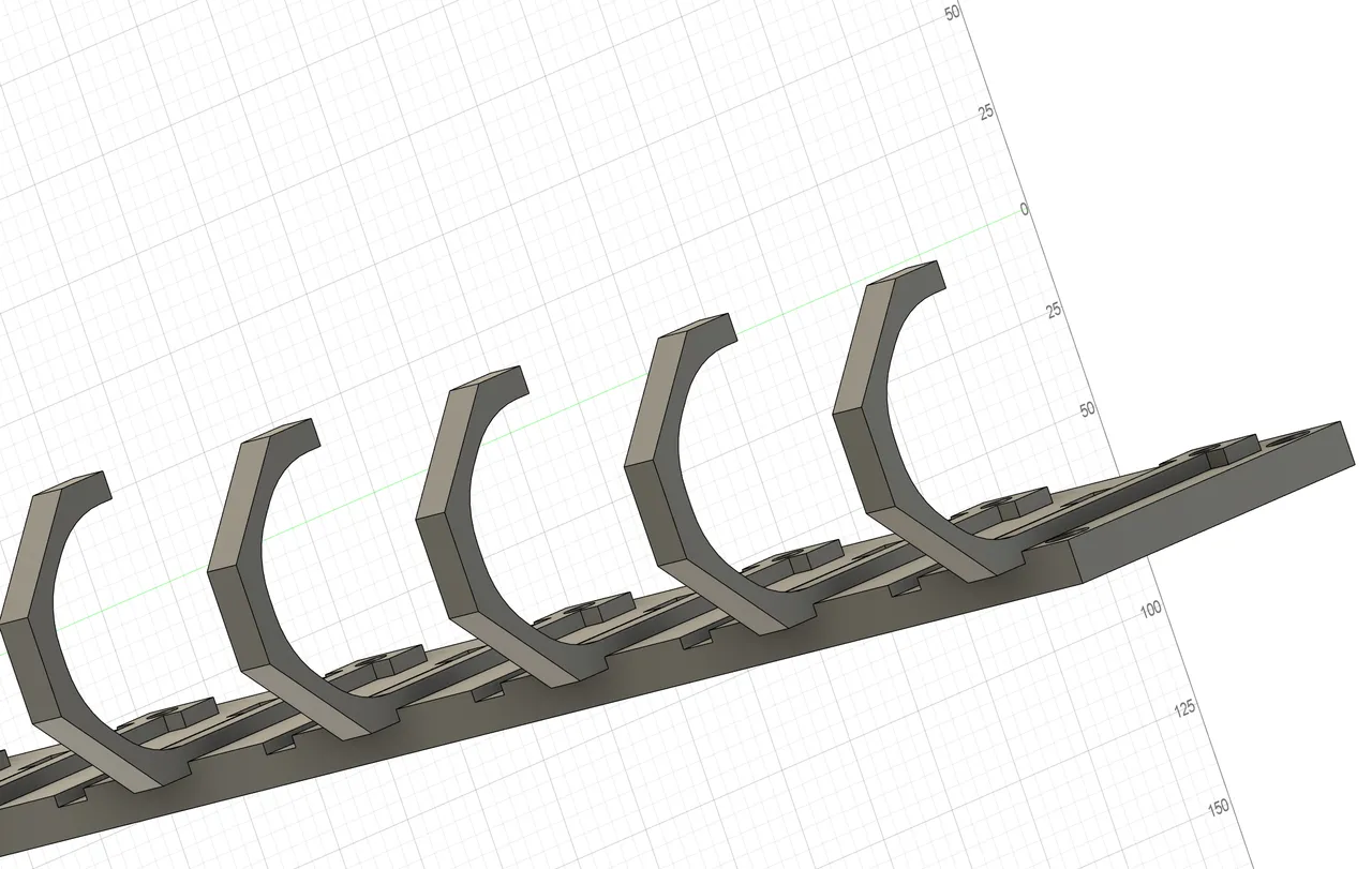 Adjustable Hook Rack by stewart | Download free STL model | Printables.com