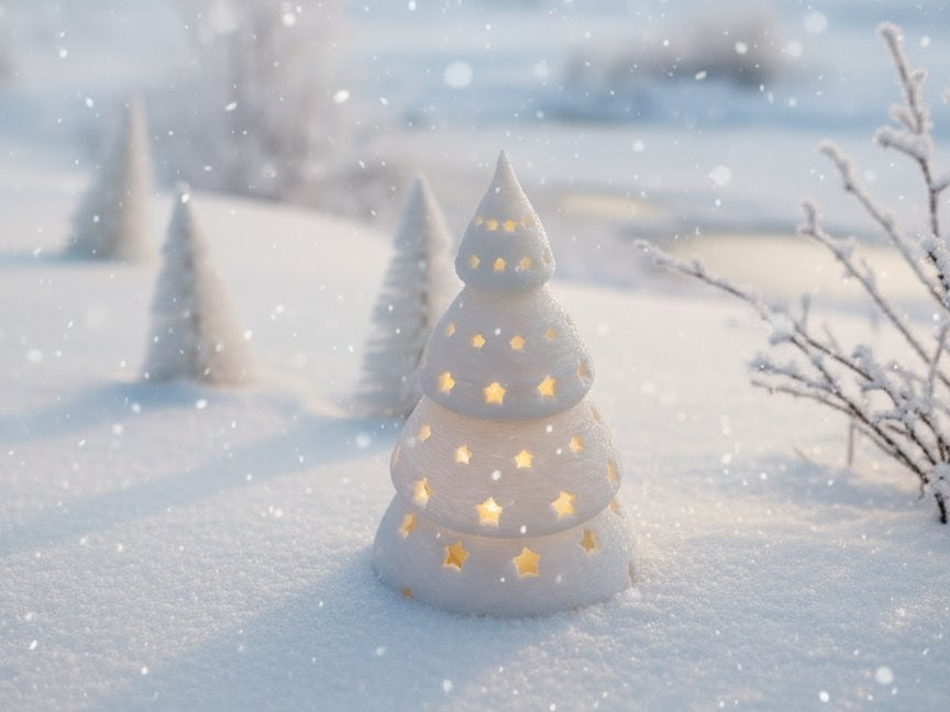 snowy Tree Star LED