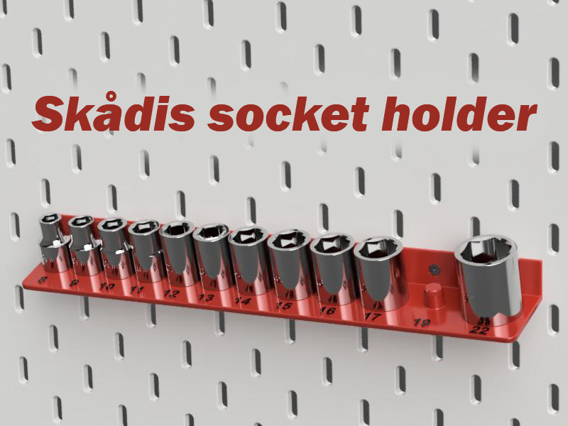 Socket holder for Skadis