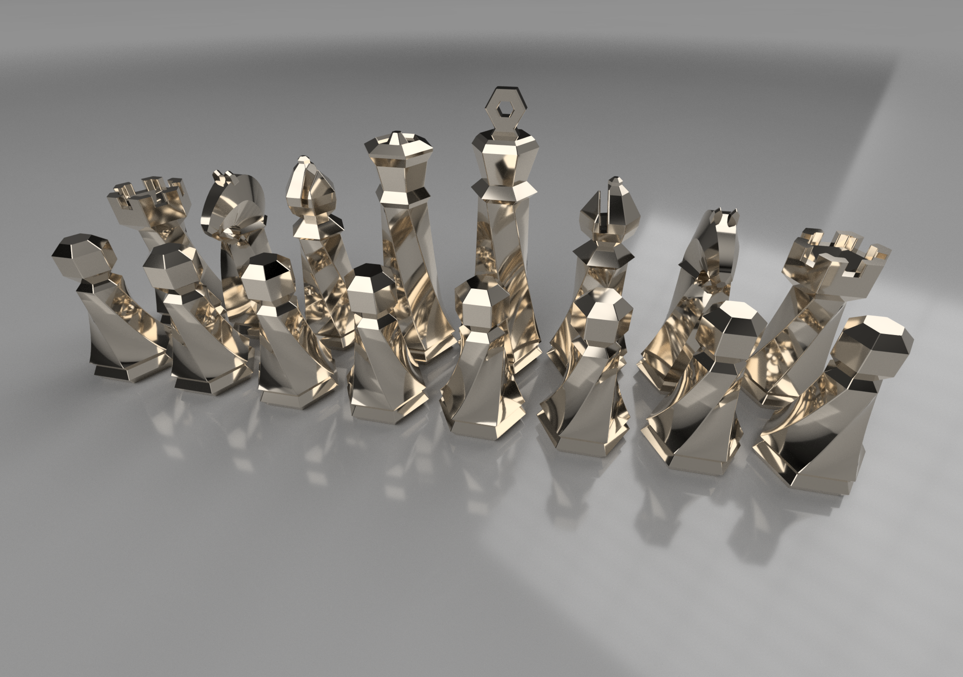 Hexagon Chess Set - magnetic, no support