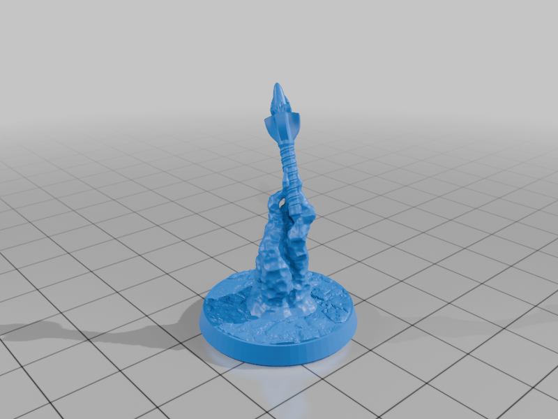 Spiritual weapon - mace (Supportless, FDM-friendly) — 2
