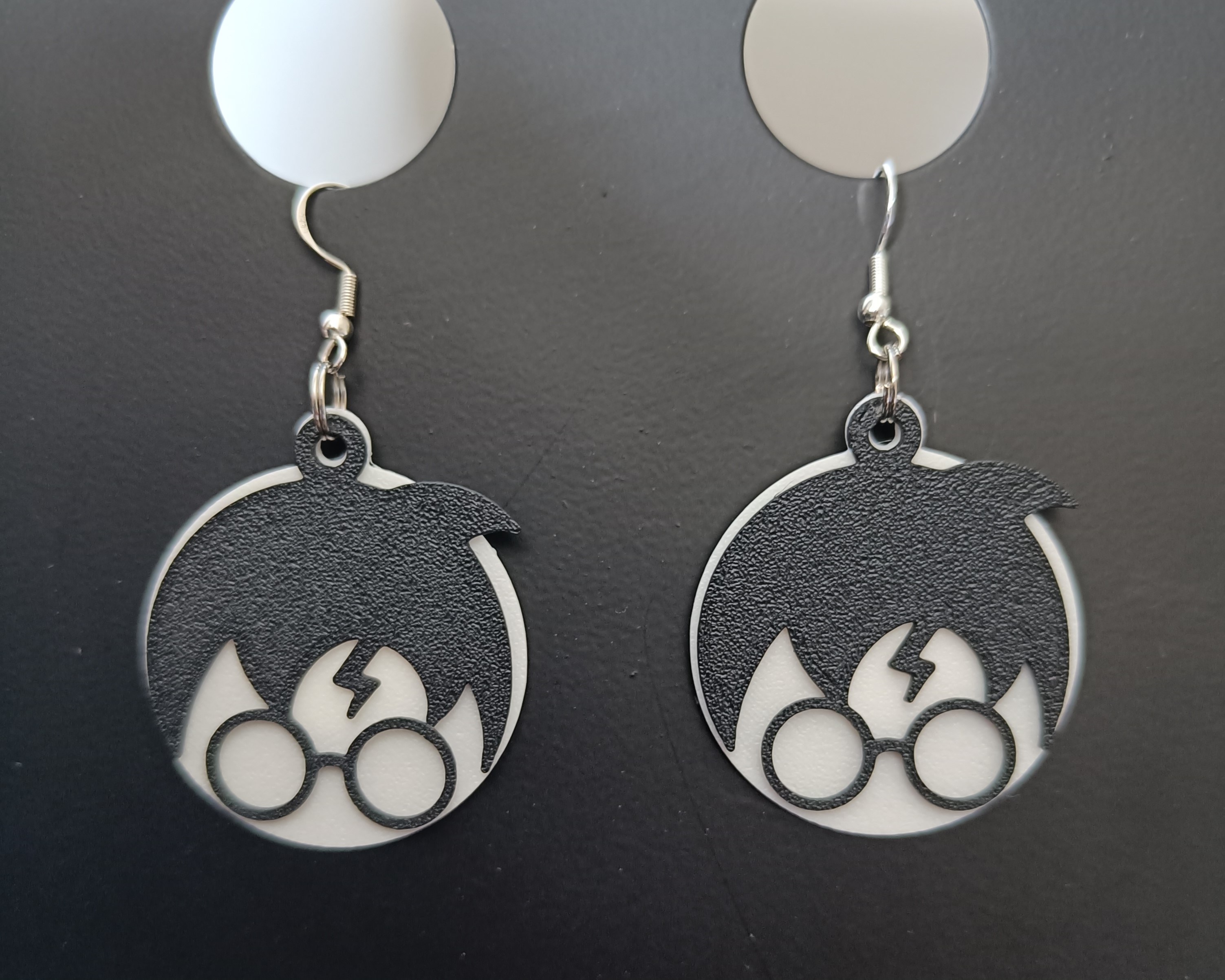 Harry Potter earrings disc with loop
