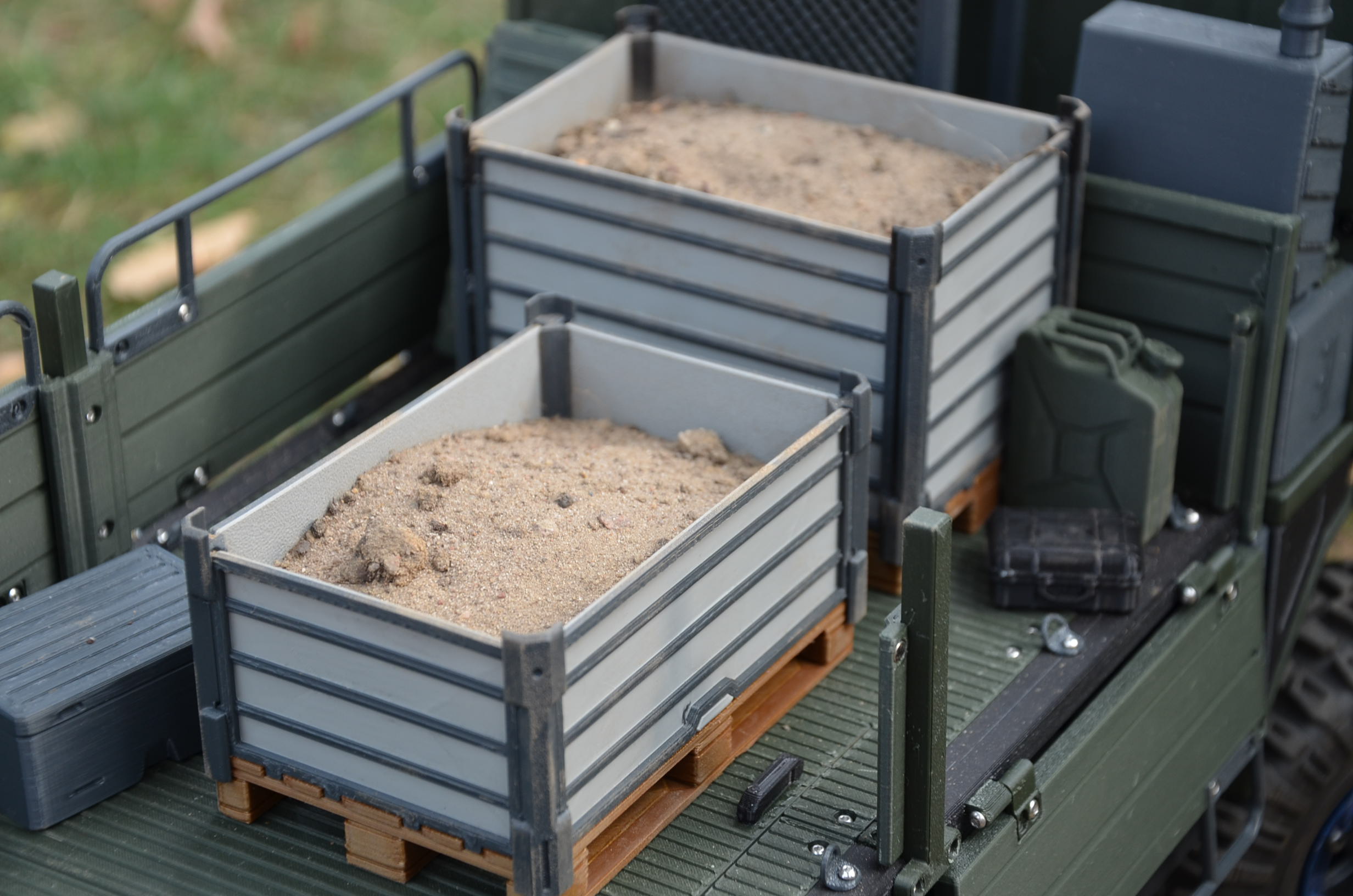 Euro Pallet Box Crate Scale 1/10 3D model thumbnail