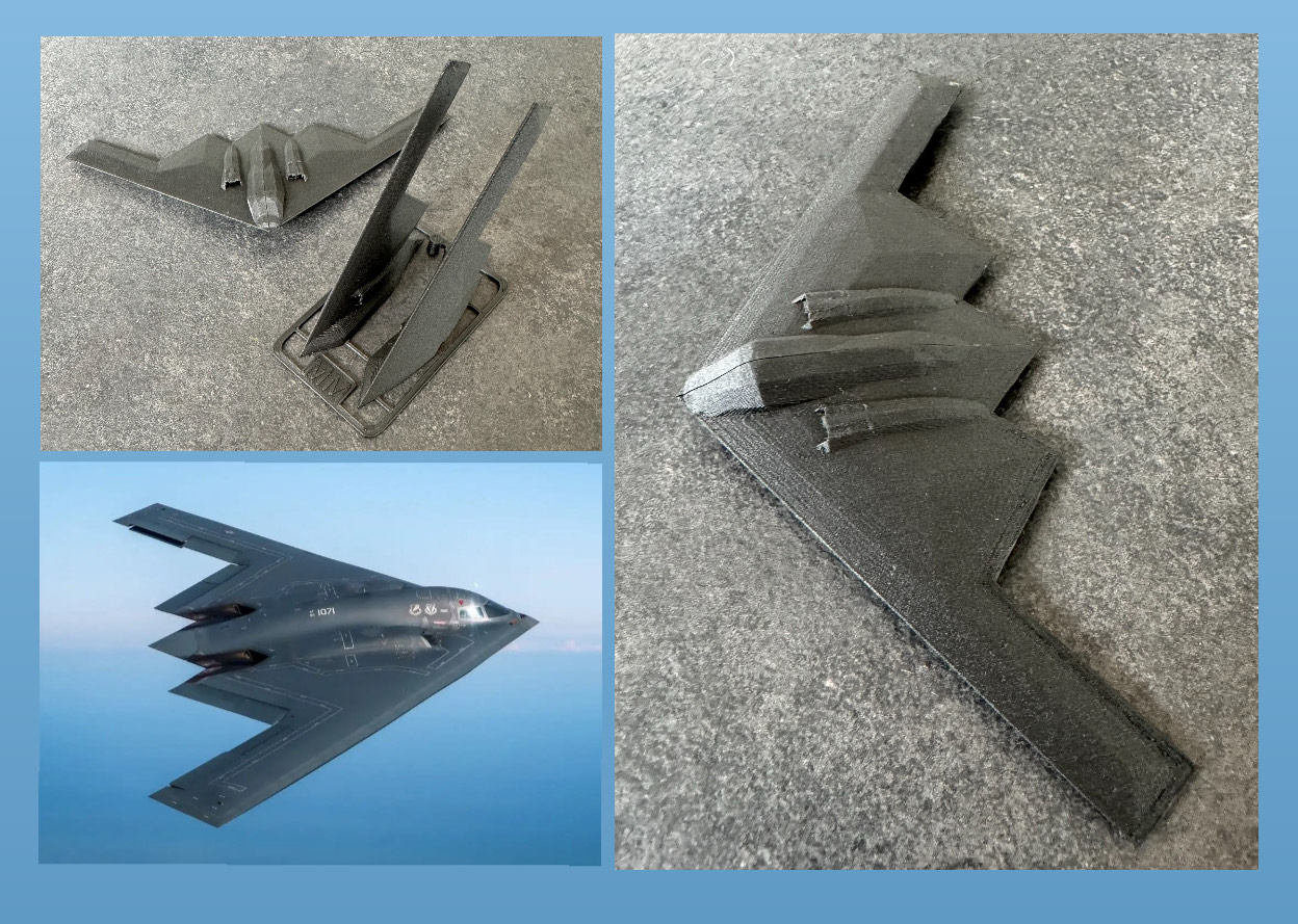 B2 Spirit Stealth Bomber kit card