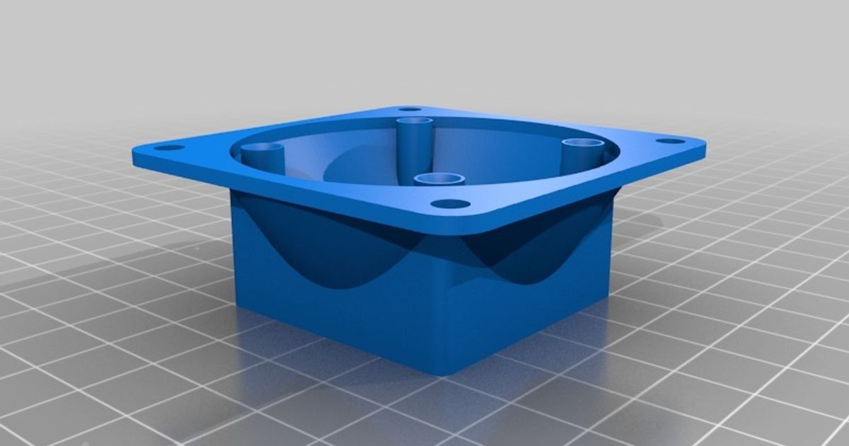 CR10 Control Box Fan Adapter 40mm to 60mm Stock Screws by totalitarian