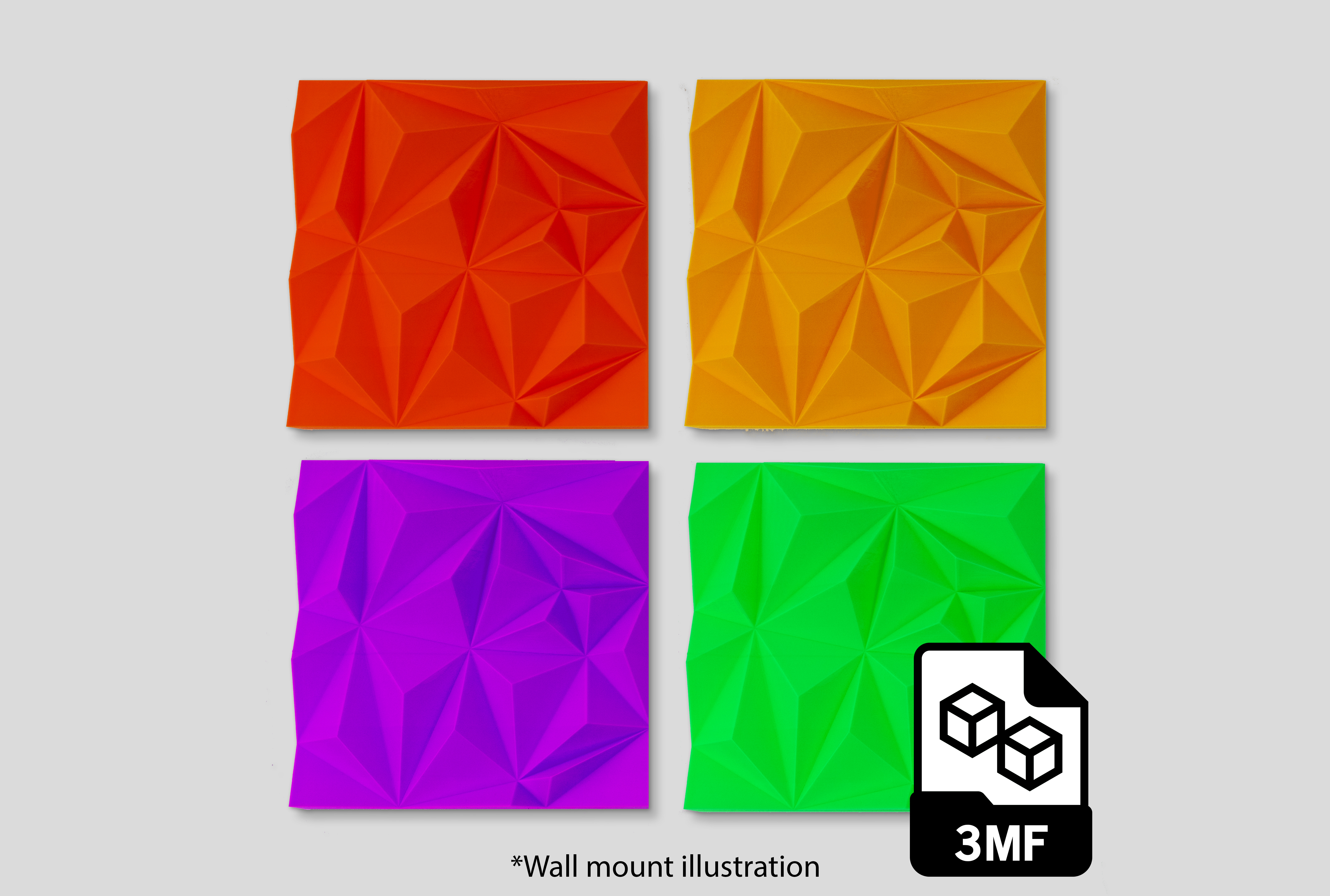 Wall decoration 22cmx22cm tiles (8.6inx8.6in)