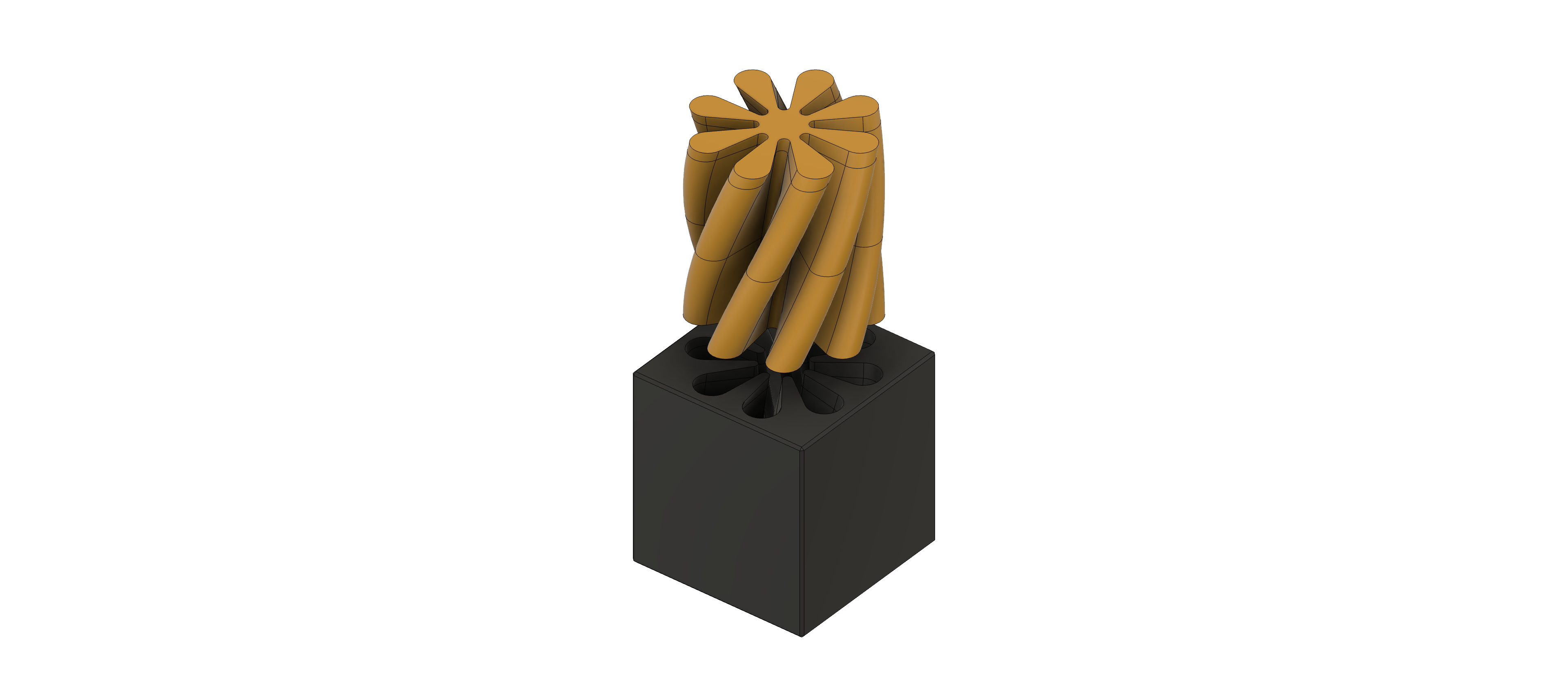 Miniatura 5 do modelo 3D Impossible Vortex Screw Cube