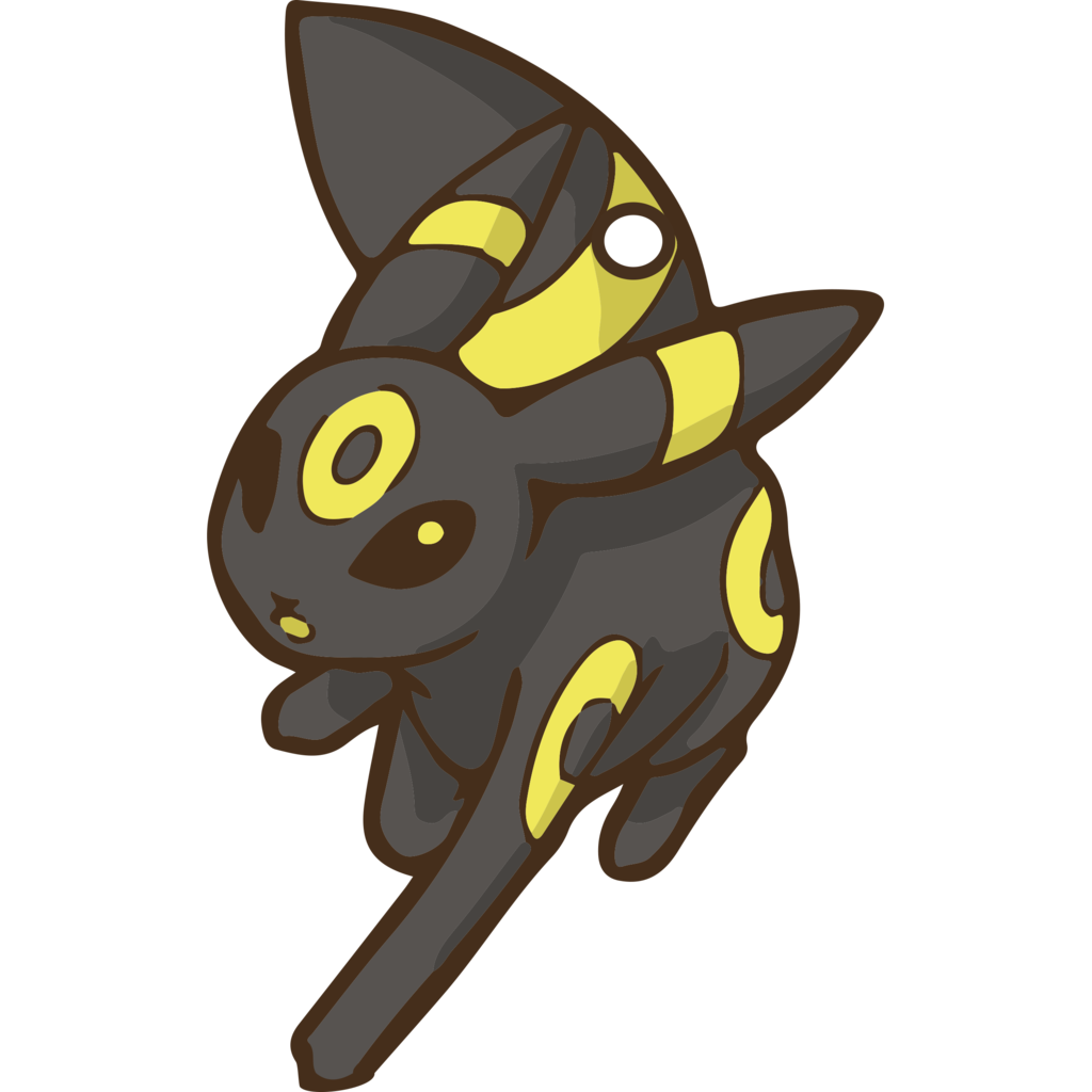 Umbreon Keychain, Pokémon Keychain, Eevee Charm, Pokémon Charm, 3D Printed Keychain