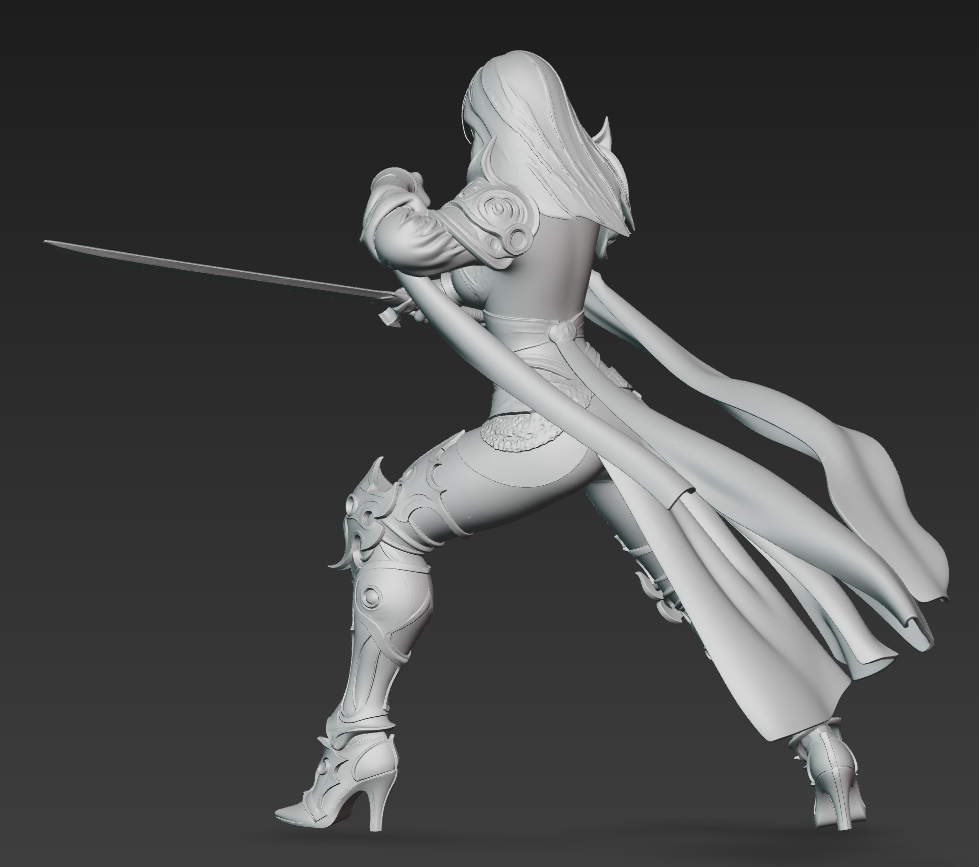 Miniatura 3 do modelo 3D Warrior Princess 2