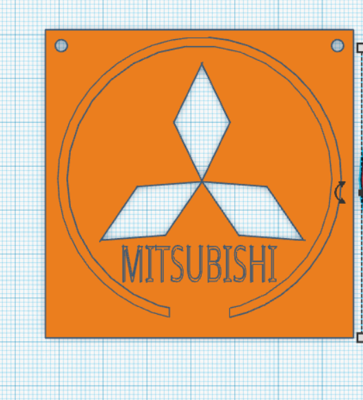mitsubishi keychain wall holder