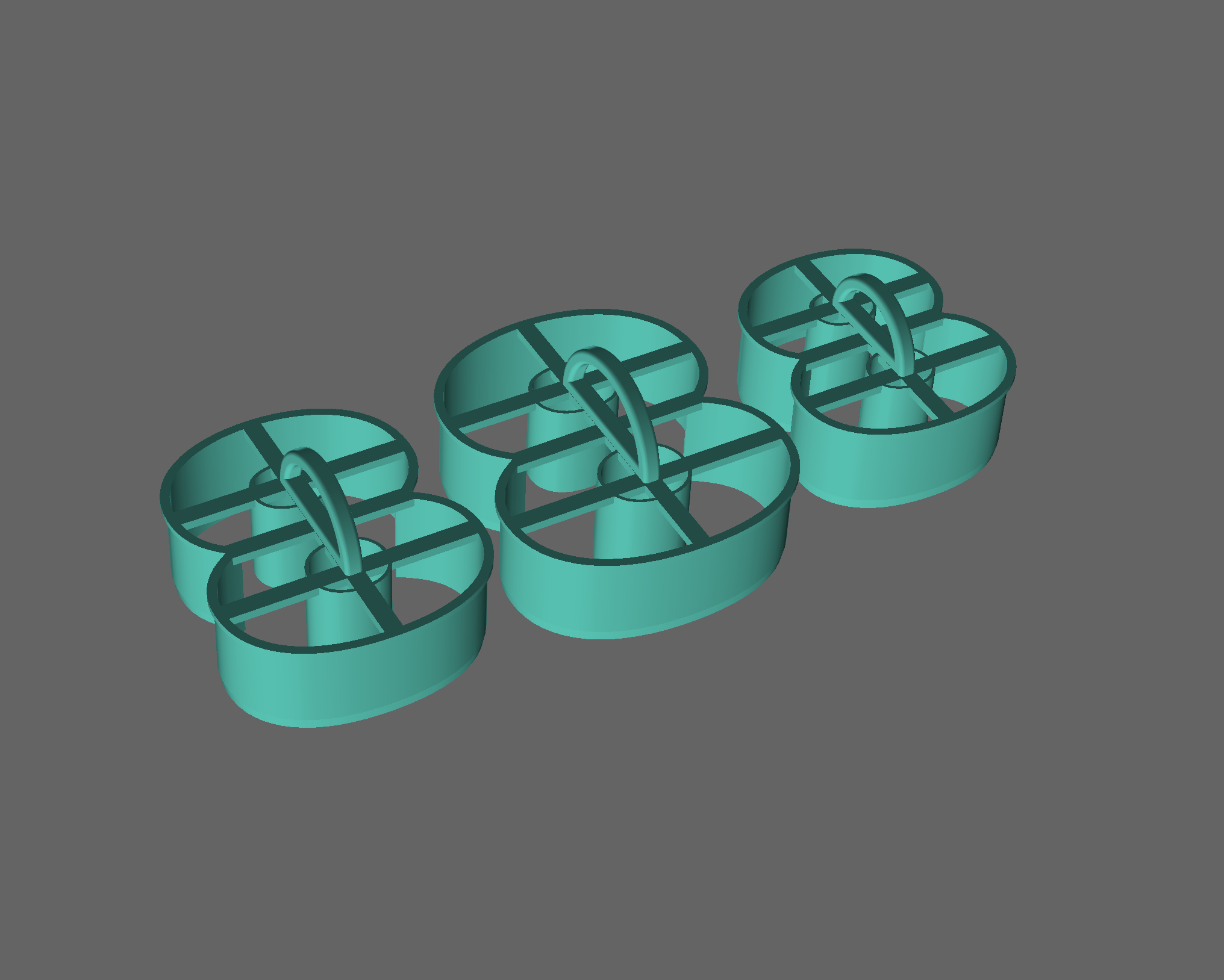 Number 8 Cookie Cutter in three sizes