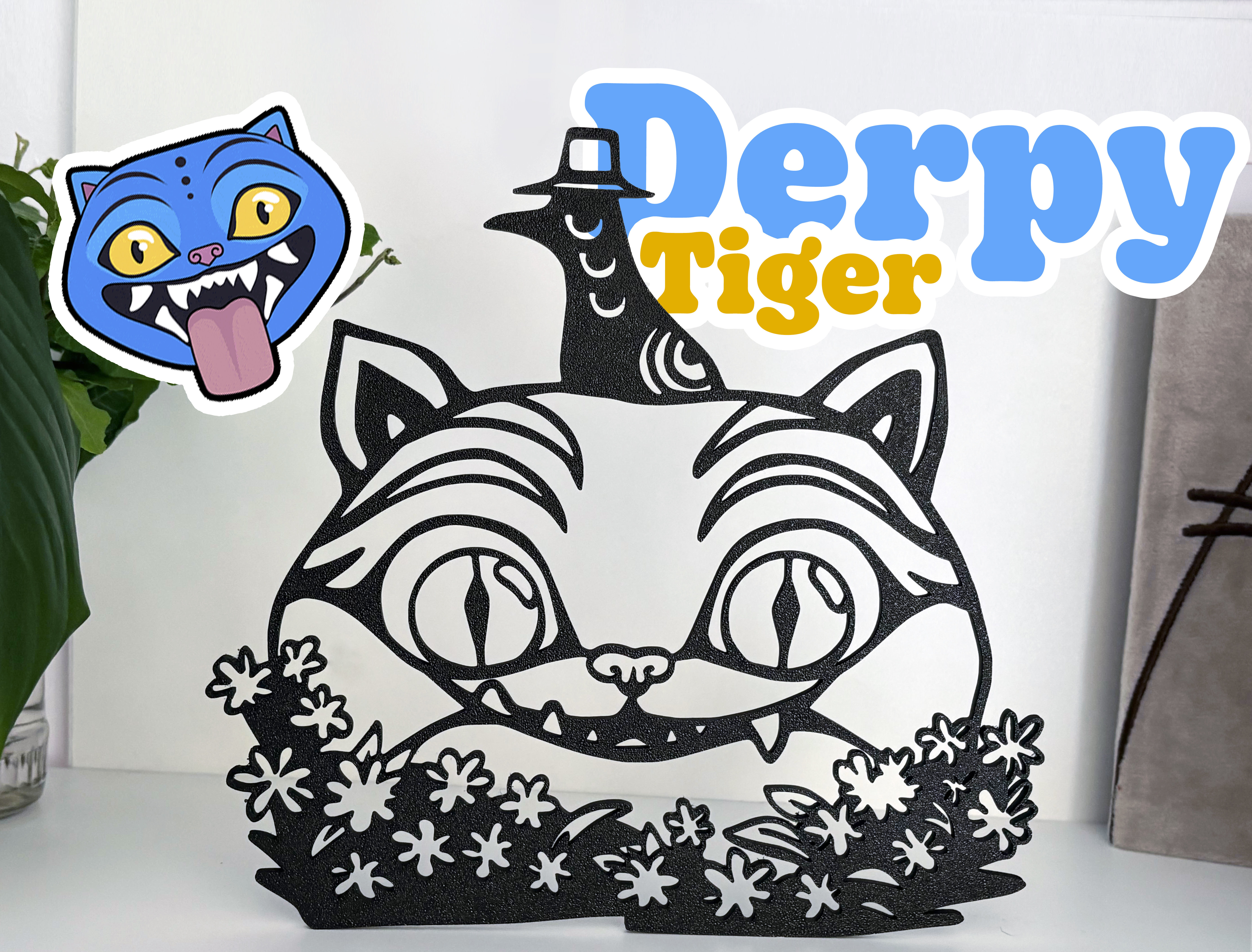 Derpy Tiger Wall Decor KPOP DEMON HUNTERS
