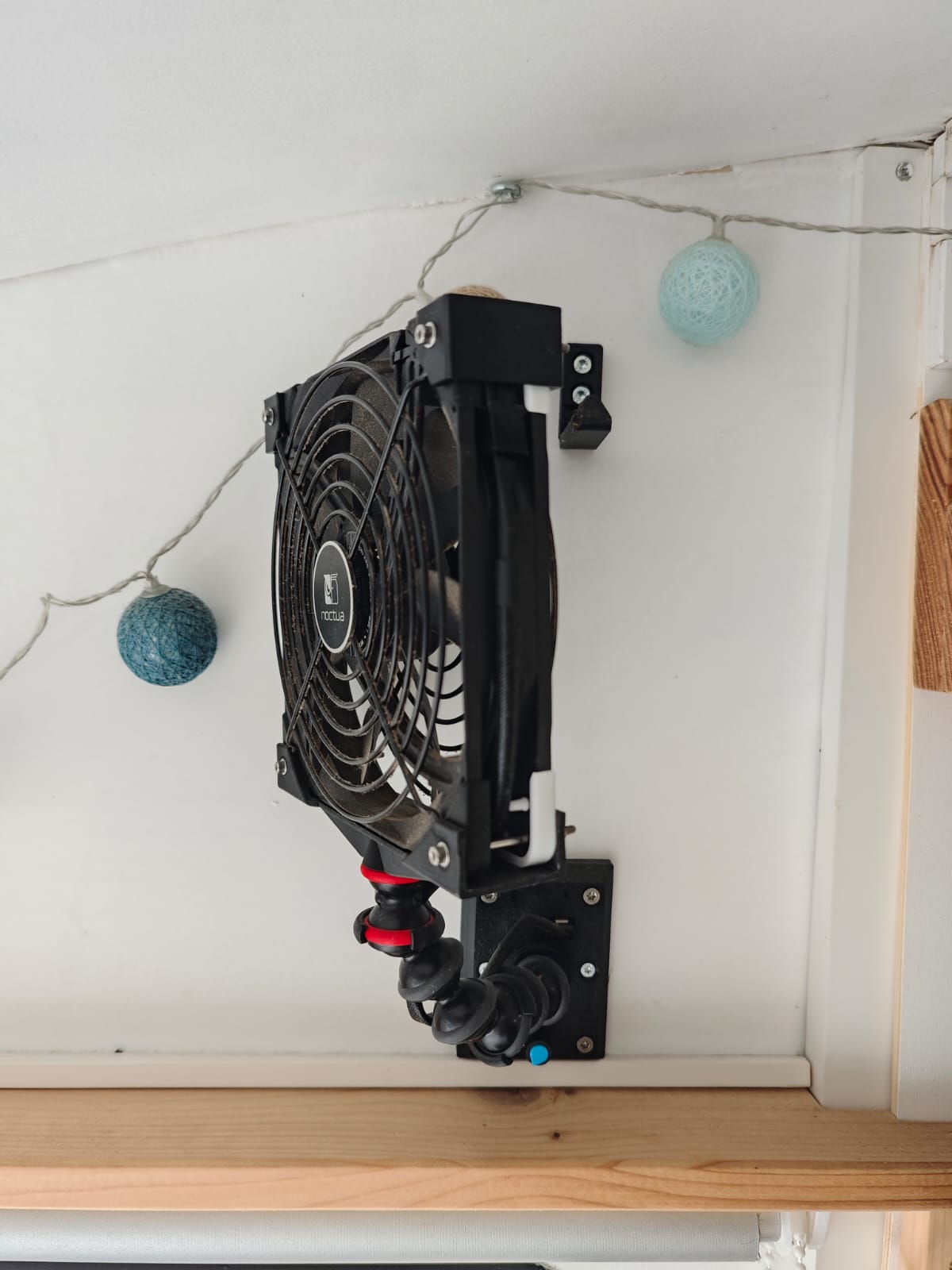 Silent RV Cooling: Noctua Fan Flex-Mount with PWM Wall Controller