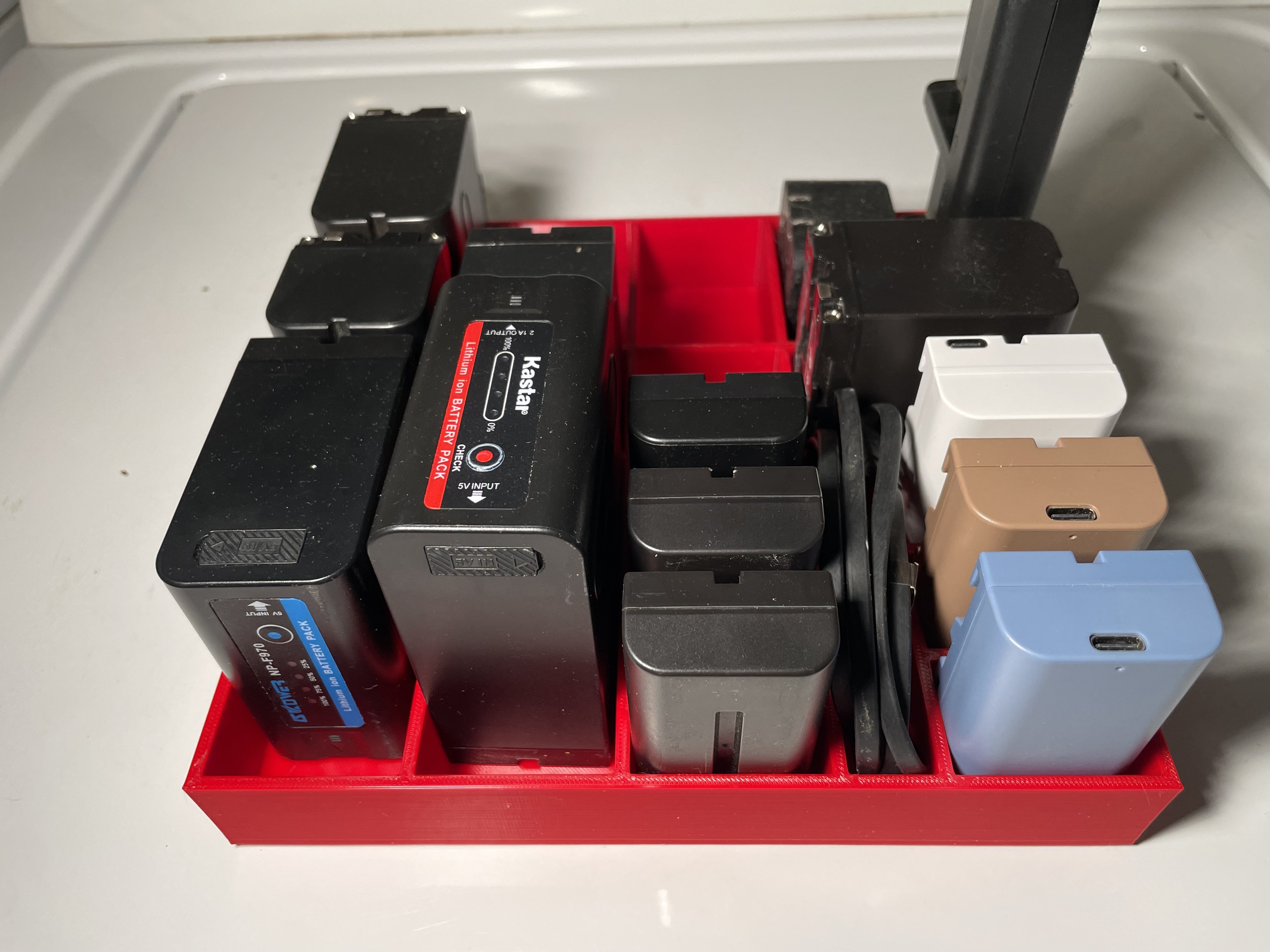 NPF Battery Organizer (Sony NPF) - Multi Battery Tray