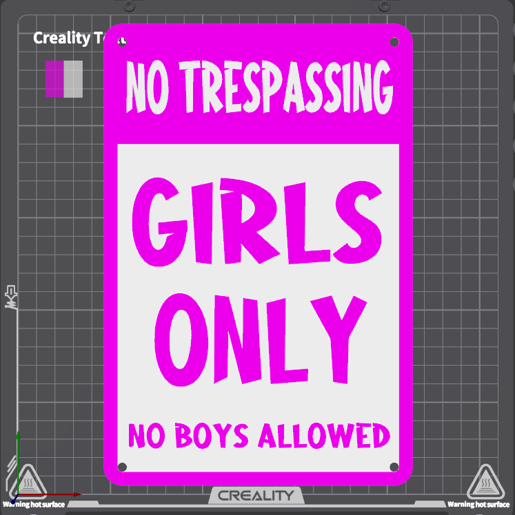 Girls only no trespassing no boys allowed sign Wall Decor