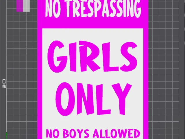 Girls only no trespassing no boys allowed sign Wall Decor