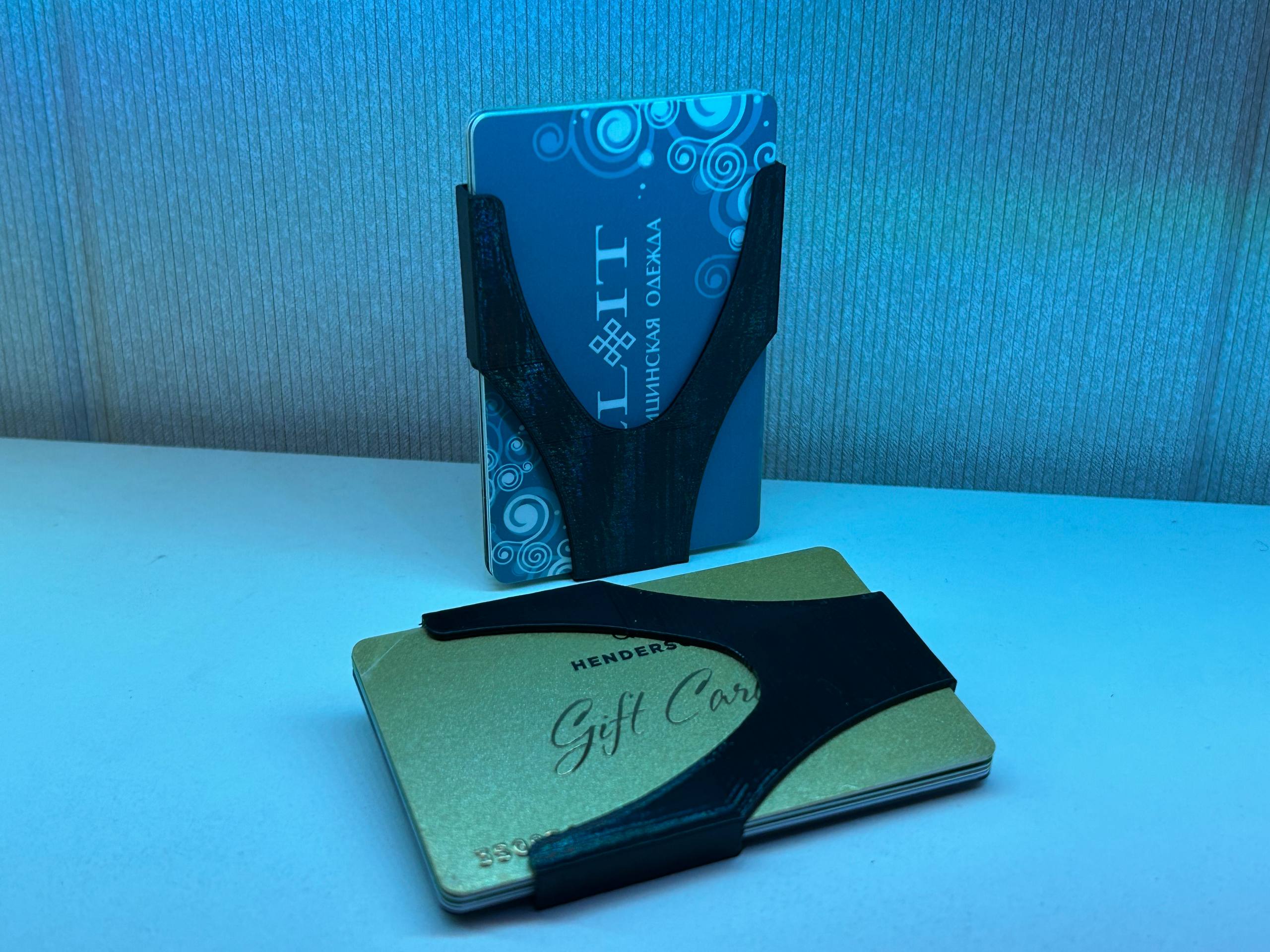 Card Wallet Slim Minimalist – V-Shape Clip for Bank Cards 3D model