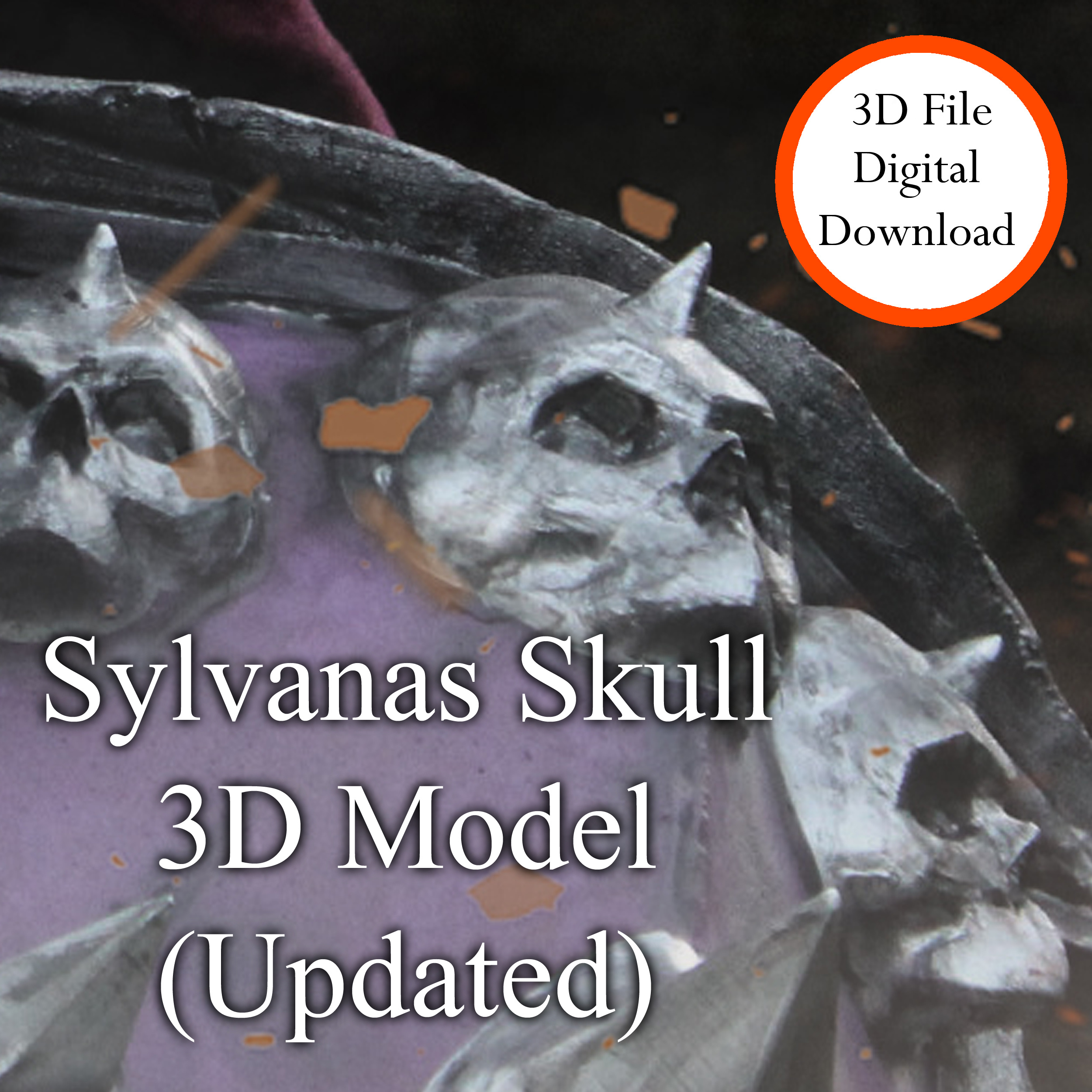 Sylvanas Windrunner World of Warcraft Skull Model