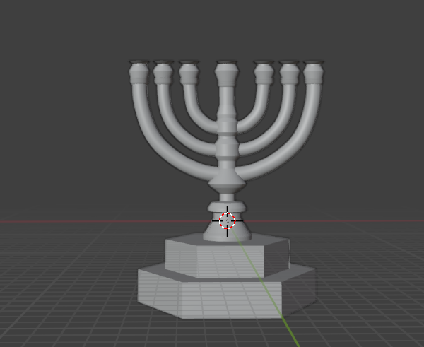 The Menorah in the Temple in Jerusalem - based on the structure from the Arch of Triumph in Rome -  המנורה בבית המקדש בירושלים - מבוסס על המבנה משער הניצחון ברומא ימ"ש