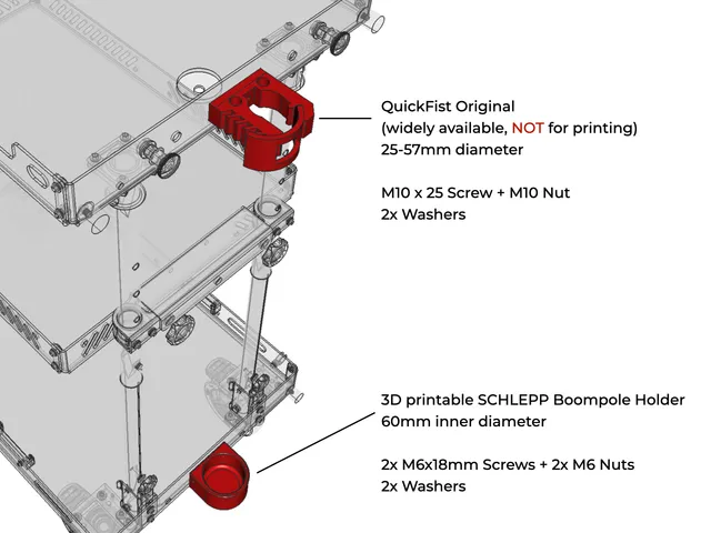 Boompole Holder for SCHLEPP ONE Camera Cart