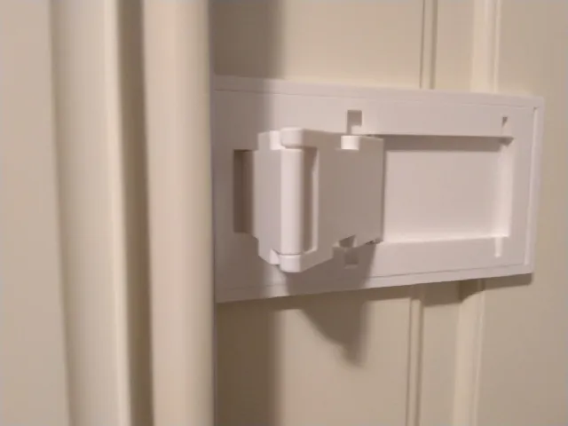 Sliding robe door safety latch