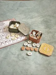 Ancient Elder Futhark Runes Set – 25 Pieces & Storage Box